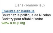 Politique et liens sponsorisés