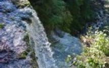 Une bouteille d'eau biodégradable