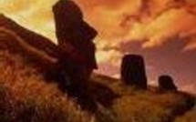 Insolite: Statues de l'île de Pâques à Londres