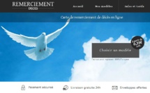 Cartes de remerciement décès pas cher