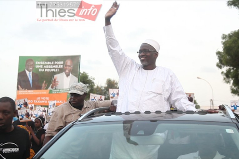 Sénégal Elections Législatives: Démonstration de force de Sire Dia Dg de la poste à Thiés 