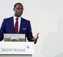 SENEGAL-ECONONIE :Le patron de Credit Suisse Tidjane Thiam a perçu un salaire total de 12 millions $ en 2016
