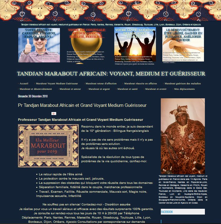 ÉLU MEILLEUR MARABOUT POUR 2019 ÉLU MEILLEUR MARABOUT POUR 2019